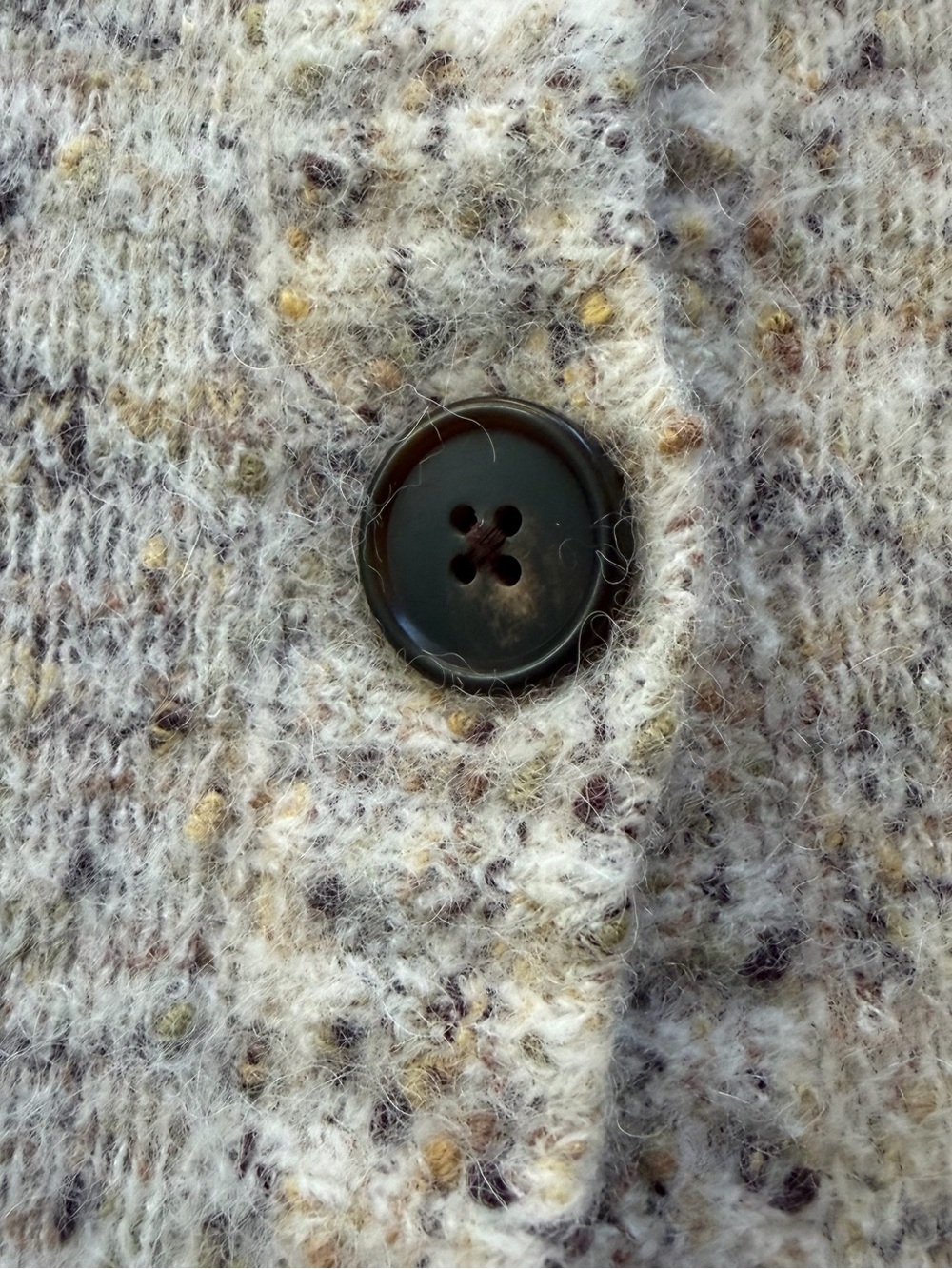 & Other Stories Buttoned Knit Cardigan in Mole, Small - Picture 7 of 7